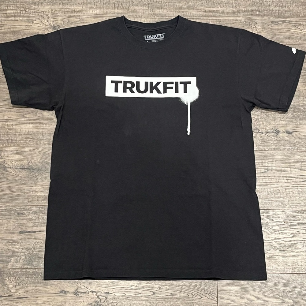 Trukfit Drip Men's Crewneck Logo T-Shirt Rich Gang YMCMB Black Sz L